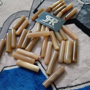 Cilindros Artesanales de Cuerno de Búfalo Pulido Ecológicos, Cuentas Naturales Sostenibles para la Fabricación de Joyería Hecha a Mano - Product Image 2