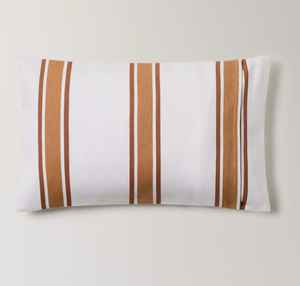 Housse de coussin décorative en coton tissé à rayures 100% coton, 30x50 cm, style bohème, ferme, pour canapé - Product Image 1