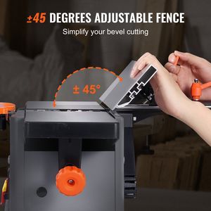 1.5HP 10000 RPM portatile Benchtop legno Jointer 6-in-1 14-Blade spirile Cutterhead 0-1/8 ''profondità regolabile 6.1x27.6'' tavolo legno - Product Image 5