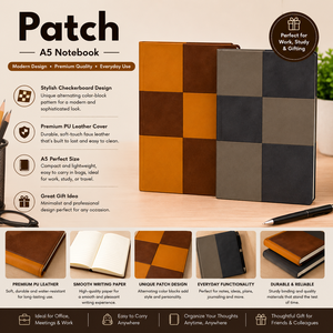 Libreta Ejecutiva A5 con Logotipo Personalizado, Cubierta de Cuero PU, Encuadernación Cosida, 192 Páginas, Estilo Premium, Regalos Promocionales con Grabado - Product Image 1