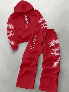 Nuevo Conjunto Deportivo de Invierno para Hombre, 2 Piezas, Nailon/Algodón, con Logotipo Impreso y Bordado, Ropa Casual, con Cierre - Product Image 1