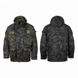 100% High Quality Rain Waterproof Camouflage Outdoor <b>Jacket</b> with Multiple Pockets Lightweight Windproof <b>Utility</b> Coat for <b>Men</b> - Product Image 6