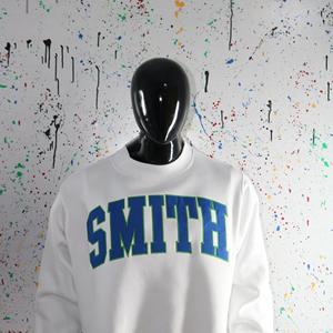 Sudadera SMITH con cuello simulado, 450 GSM, bordado con nombre personalizado, corte holgado, 100% algodón, felpa francesa. - Product Image 3