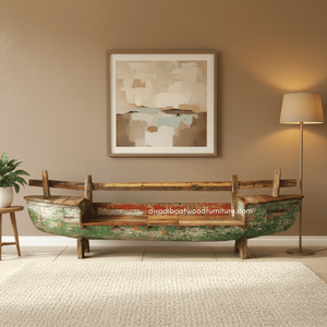 Canapé artisanal durable en bois de bateau récupéré pour maison, villa, hôtel – Style rustique, mobilier intérieur/extérieur – Vente en gros - Product Image 3