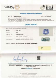 Zafiro azul ovalado natural de 4.01 quilates de Sri Lanka, piedras preciosas sueltas para la fabricación de joyas y anillos BSCN-69 - Product Image 6