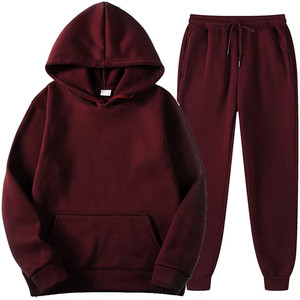 Ensemble de survêtement sportif à capuche pour homme, unisexe, deux pièces, sweat-shirt à manches longues et pantalon de jogging - Product Image 2