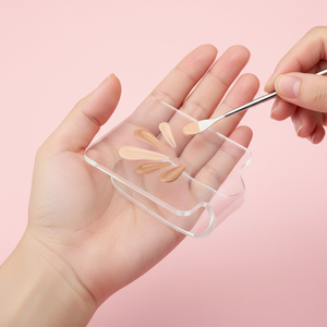 Paleta de Maquillaje de Acrílico Transparente, Herramienta de Mezcla Portátil para Arte de Uñas, Gel, Base de Maquillaje, Pigmentos, para Artistas - Product Image 1