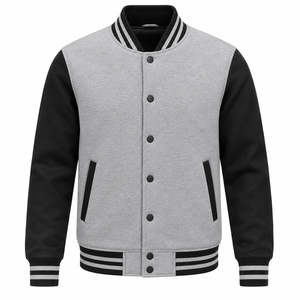 Veste universitaire à capuche en toile 100 % laine de haute qualité pour homme, col rabattable personnalisé, imperméable, style urbain hivernal - Product Image 6