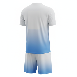 Maillot de football personnalisé OEM pour femmes et unisexe, avec short, ensemble deux pièces, kit d'entraînement de football, séchage rapide, vêtements de sport pour la gym, faible MOQ - Product Image 2