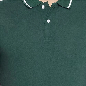 Camiseta Polo de Hombre Personalizada, Informal, Sólida, Ecológica, Ligera, Antiarrugas, de Secado Rápido, de Poliéster/Algodón - Product Image 5