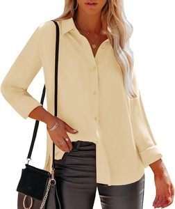 Chemisiers élégants pour femmes, vêtements de bureau et décontractés d'été, chemises à manches longues boutonnées sur mesure - Product Image 6