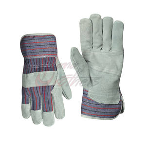 ถุงมือหนังนิรภัยสำหรับทำงาน พิมพ์โลโก้ได้ ราคาประหยัด ถุงมือหนังสำหรับผู้ชายเพื่อความปลอดภัยของมือ - Product Image 6