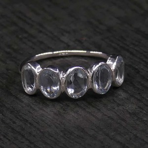 Wedding Wear 925 Sterling Silver Gold Plated Jewelry Blue Topaz Gemstone Women Wear Classic <b>Couple</b> <b>Ring</b> - Product Image 4