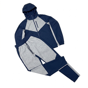 Conjunto Deportivo Casual de Invierno para Hombre, Chaqueta con Capucha, Pantalones, Cortavientos, Ropa Deportiva para Correr, Gimnasio, Entrenamiento, Ropa Deportiva Resistente - Product Image 2