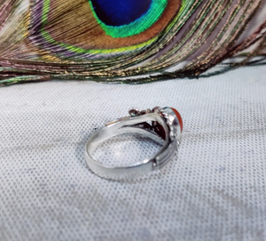 Anillo Midi Boho de Cornalina, Plata 925, Hecho a Mano, Anillo Delicado con Piedra Preciosa, Regalo para Ella - Product Image 4