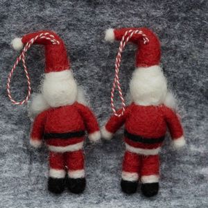 Adorno de Papá Noel Hecho a Mano, Decoración Navideña de Fieltro No Tejido, 11CM-30CM, Juguete de Peluche Unisex para Decoración de Árboles - Product Image 4