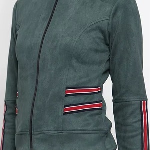 Custom Ladies Faux <b>Suede</b> <b>Jacket</b> Fashion Winter Coat Soft Leather Look Outerwear OEM ODM Manufacturing - Product Image 3