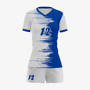 Uniformes d'équipe de volley-ball pour femmes à prix avantageux, design personnalisé, manches courtes, respirants, de haute qualité, uniformes de volley-ball personnalisés - Product Image 3