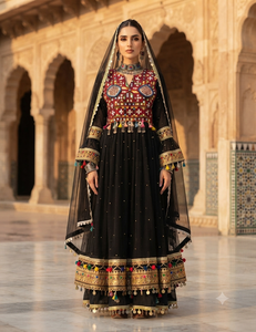 Fabricant de vêtements sur mesure, robes afghanes pour femmes, vêtements ethniques tribaux, vêtements traditionnels afghans, robe afghane Kuchi faite à la main - Product Image 3
