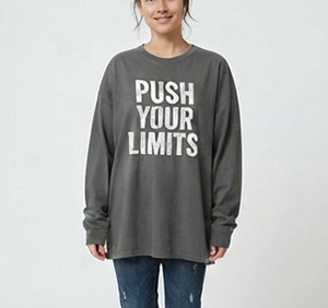 Women Drop Shoulder Printed Tee Long Sleeve Crew Neck 330GSM T-SHIRT Casual Loose Fit Printing Heavyweight <b>Tshirt</b> Ladies - Product Image 5
