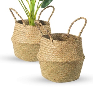 Panier tissé à la main tissé pour organisateur de plantes stockage pliant tissé décoratif de fruits de haute qualité à vendre - Product Image 3