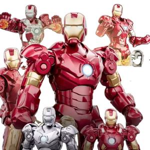 Figura de acción Iron Men Assembling Mk6 Blocks Is Coming, muñeco creativo tres en uno, ¡águela para comenzar la divertida aventura! - Product Image 1