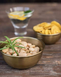 Disposable Gold Finished Metal Serving <b>Bowl</b> for Dry Fruits Salad Fast Food <b>Dessert</b> at Home or Weddings for Parties - Product Image 2