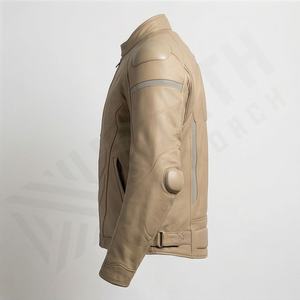 Regular Fit Genuine Motorbike <b>Leather</b> Jackets Cowhide Four Way Samtex Panels CE <b>Protector</b> Safety Riding Gear Customized Color - Product Image 3