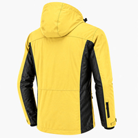 Veste de ski à capuche chauffante imprimée de haute qualité - Tex, imperméable, coupe-vent, respirante, isolée thermiquement, grande taille