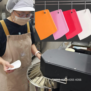Espátula de Plástico para Masa, Color Rosa Intenso, Herramienta Multiusos para Repostería, Cortador de Masa para Pan y Repostería - Product Image 6