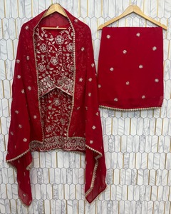 Indian Boutique Designer Georgette Traditional Suit Dupatta <b>Wedding</b> Engagement Women Dress Ethnic Bridal Party Wear Exclusive - Product Image 6