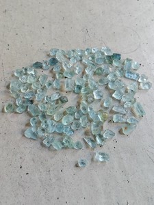 Cristales de Aguamarina Natural en Bruto, Piedras de Cristal Azul Claro, Certificación IGI, Marca MANGALMAY, Rajasthan, para Joyería - Product Image 1