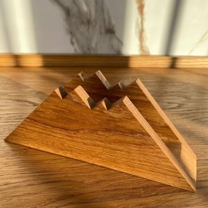 Rustic wooden napkin holder handcrafted dining table accessory stylish <b>kitchen</b> organizer home <b>decor</b> gift <b>item</b> - Product Image 4