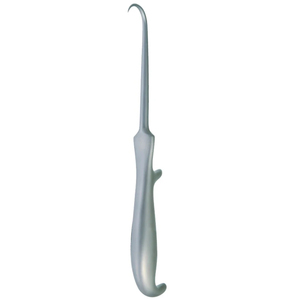 Rétracteur manuel à crochet Ginestet Zygoma 24 cm, acier inoxydable de haute qualité allemand, instrument de chirurgie générale, certifié CE Classe I - Product Image 4