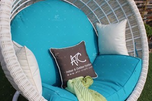 EAGLE COLLECTION Chaise-hamac moderne en rotin synthétique RAHM-011 pour balançoire extérieure avec construction métallique pour jardin - Product Image 6