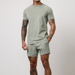 Shorts de sport pour homme 100% coton, avec cordon de serrage, tricotés, respirants, écologiques, séchage rapide, pour l'été, décontractés - Product Image 6