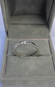 Bague Classique SV JEWELS Eternity Band avec Diamants Créés en Laboratoire, Sertissage Pavé, Plaqué Rhodium, Argent 925, Style Hip Hop, Certifiée IGI, pour Mariage - Product Image 2