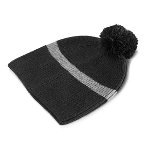 Warm Winter <b>Knitted</b> 100% Wool Solid Beanie Hat Faux Fur Pom Pom 3d Embroidery Unisex Custom Color Street Wear - Product Image 3