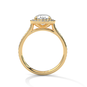 Anillo de Diamantes Cultivados en Laboratorio de Oro de 14K, Anillo de Compromiso de Oro Sólido de 18K para Mujer, Estilo Clásico, Certificado IGI, Anillo de Compromiso, Aniversario - Product Image 5