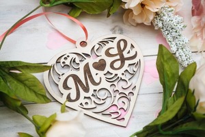 Centro de Mesa de Madera con Forma de Corazón Único para Regalo de Pareja, Decoración Romántica para Mesa de Comedor y Decoración del Hogar - Product Image 3