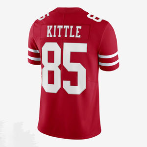 Maillots de football américain personnalisés à manches courtes 100 % polyester respirant antibactérien grandes tailles avec logo frontal pour équipes - Product Image 2