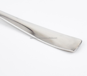 Cuillère à dessert en acier inoxydable, finition miroir, design unique, prix de gros - Product Image 6