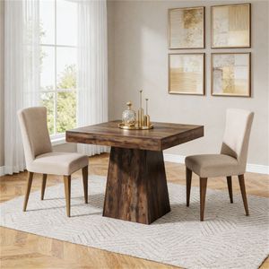 Tavolo Quadrato da Pranzo e Caffè, Arredamento per Cucina e Sala da Pranzo - Product Image 1