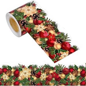 Pegatinas Navideñas Autoadhesivas de 3 Pulgadas con Diseños de Piñas y Bayas para Tarjetas de Felicitación, Marcos de Fotos y Decoraciones de Ventanas - Product Image 1