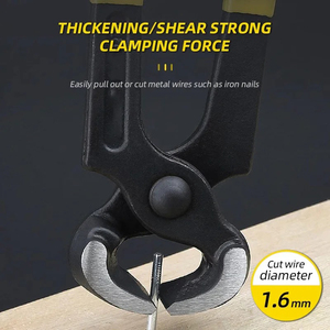 Non-slip Grips Tower Pincers Pliers Flat Mouth Cattle Horse Hoof Clippers Nippers Snips Nail <b>Puller</b> <b>Tool</b> - Product Image 5