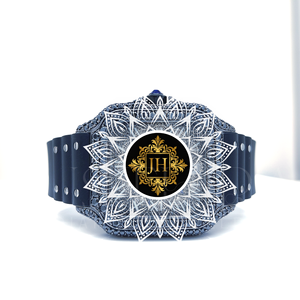 Reloj de Cuarzo Moissanite Rectangular Negro de Diseño, Analógico, VVS, Pasa el Test de Diamantes, Correa de Acero Inoxidable de Alta Calidad, Gran Venta - Product Image 3