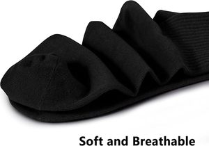 Chaussettes rayées personnalisées avec logo sur le bas du mollet, décontractées, tricotées, respirantes et écologiques - Product Image 4