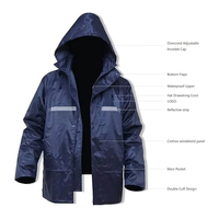 Combinaison de pluie PVC imperméable de haute qualité OEM / Veste et pantalon de pluie jaunes résistants et imperméables