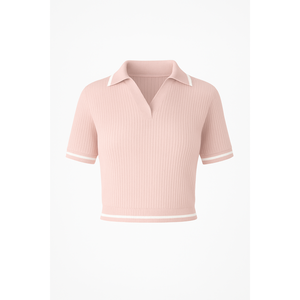 เสื้อถักไหมพรมแขนยาวสำหรับผู้หญิง ดีไซน์ปี 2026 ผลิตจากวัสดุรักษ์โลก ตกแต่งขอบตัดสี  เสื้อผ้าฤดูร้อน ผู้ผลิตยอดนิยมจากเวียดนาม - Product Image 1