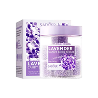 SADOER Smooth Exfoliating Skin Vegan Organic Fruit Candy Sugar Body Scrubs Cubes Bright Soften Avocado Body Sugar Ball